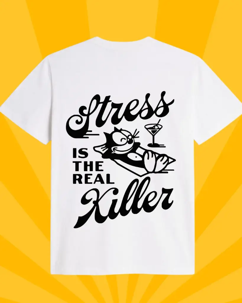 Playera 'Stress Killer' Retro collection