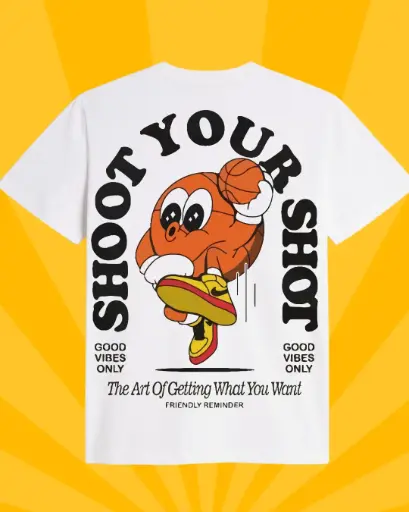 Playera 'Shoot Your Shot' Retro collection