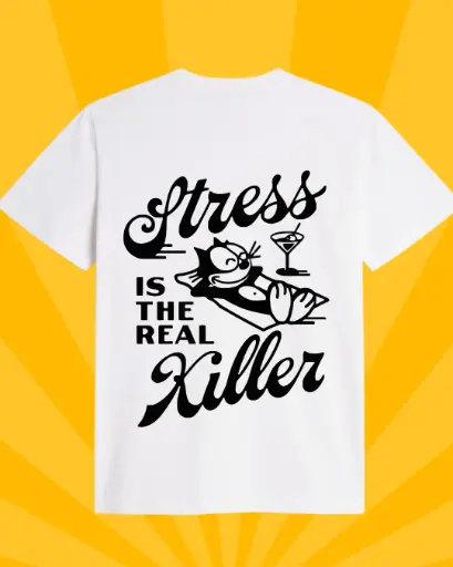 Playera 'Stress Killer' Retro collection